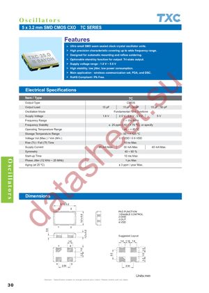 7C-27.000MBA-T datasheet  